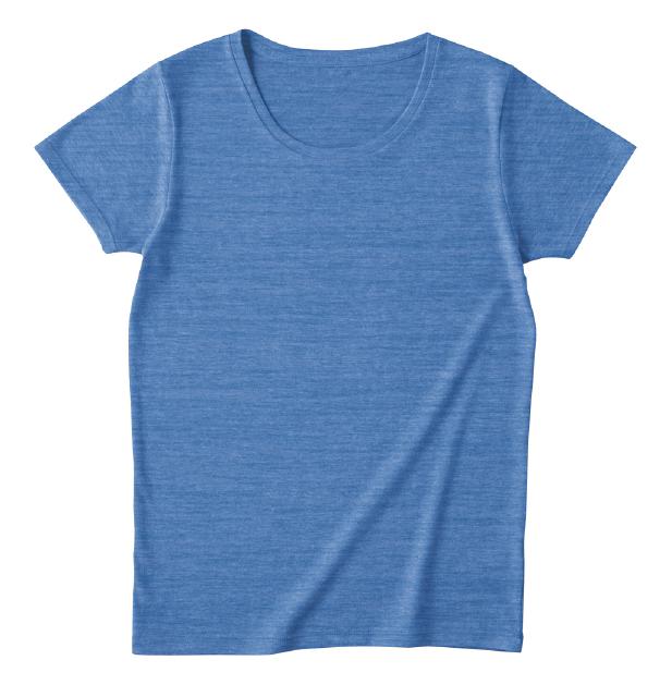 ヘザーブルー｜レディースフィットブレンドＴシャツ