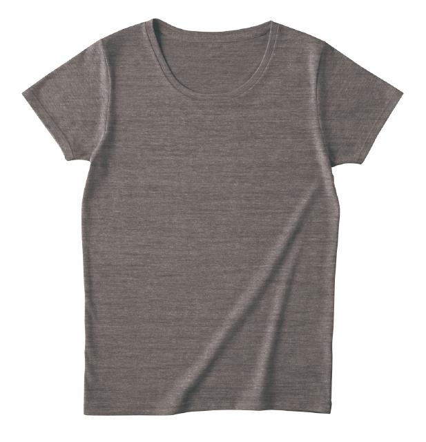 ヘザーブラウン｜レディースフィットブレンドＴシャツ