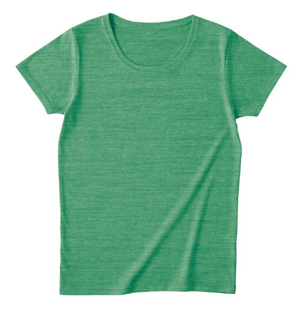 ヘザーグリーン｜レディースフィットブレンドＴシャツ