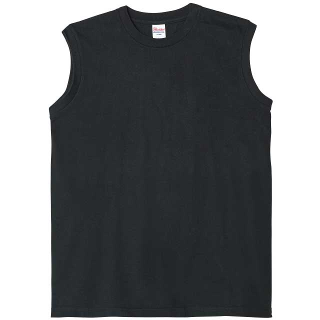 ブラック｜コットンノースリーブ