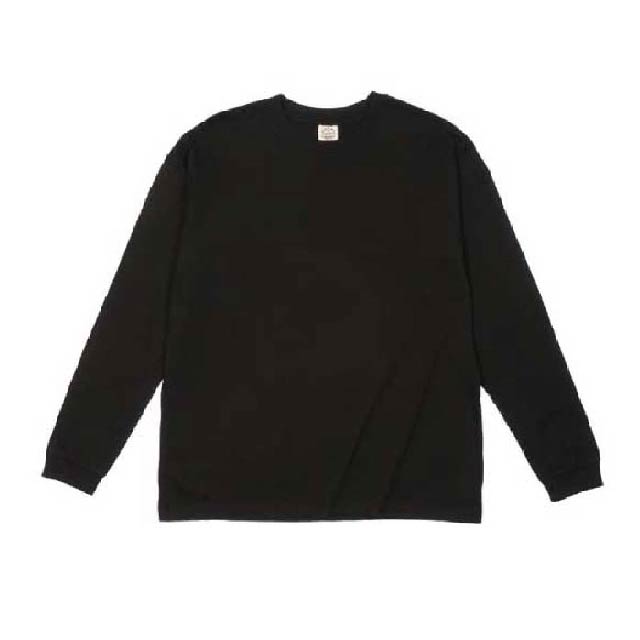 ブラック｜長袖オーガニックコットンTシャツ