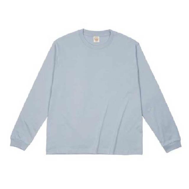 アシッドブルー｜長袖オーガニックコットンTシャツ