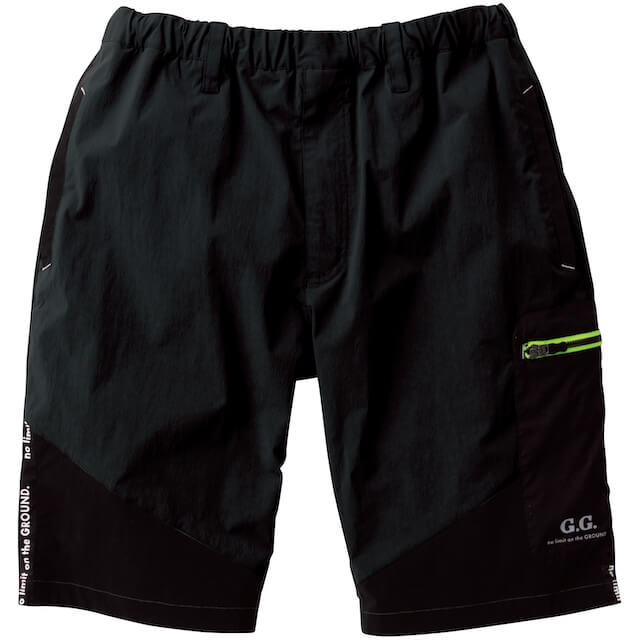 ブラック｜GOODスポーティハーフパンツ