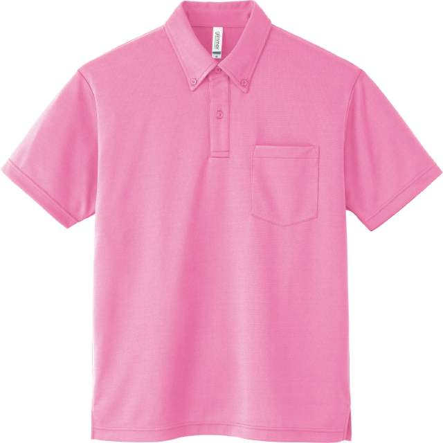ピンク｜爽快BDポロシャツ