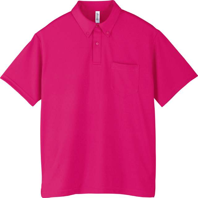 ホットピンク｜爽快BDポロシャツ