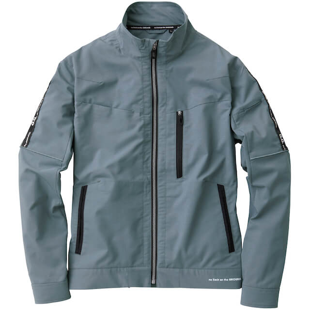 グレー｜ライトスポーティーブルゾン(ブランドロゴ入り)