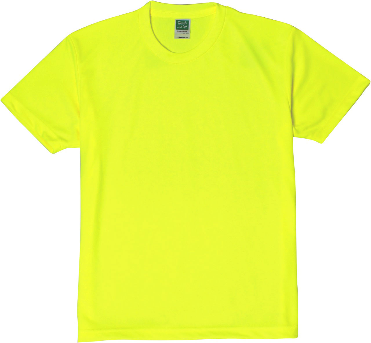 蛍光イエロー｜快適ドライTシャツ