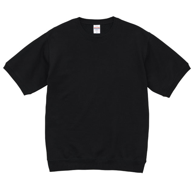 ブラック｜パイルスウェットTシャツ