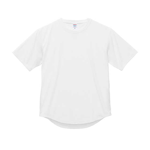 ホワイト｜ドライラウンドテールTシャツ