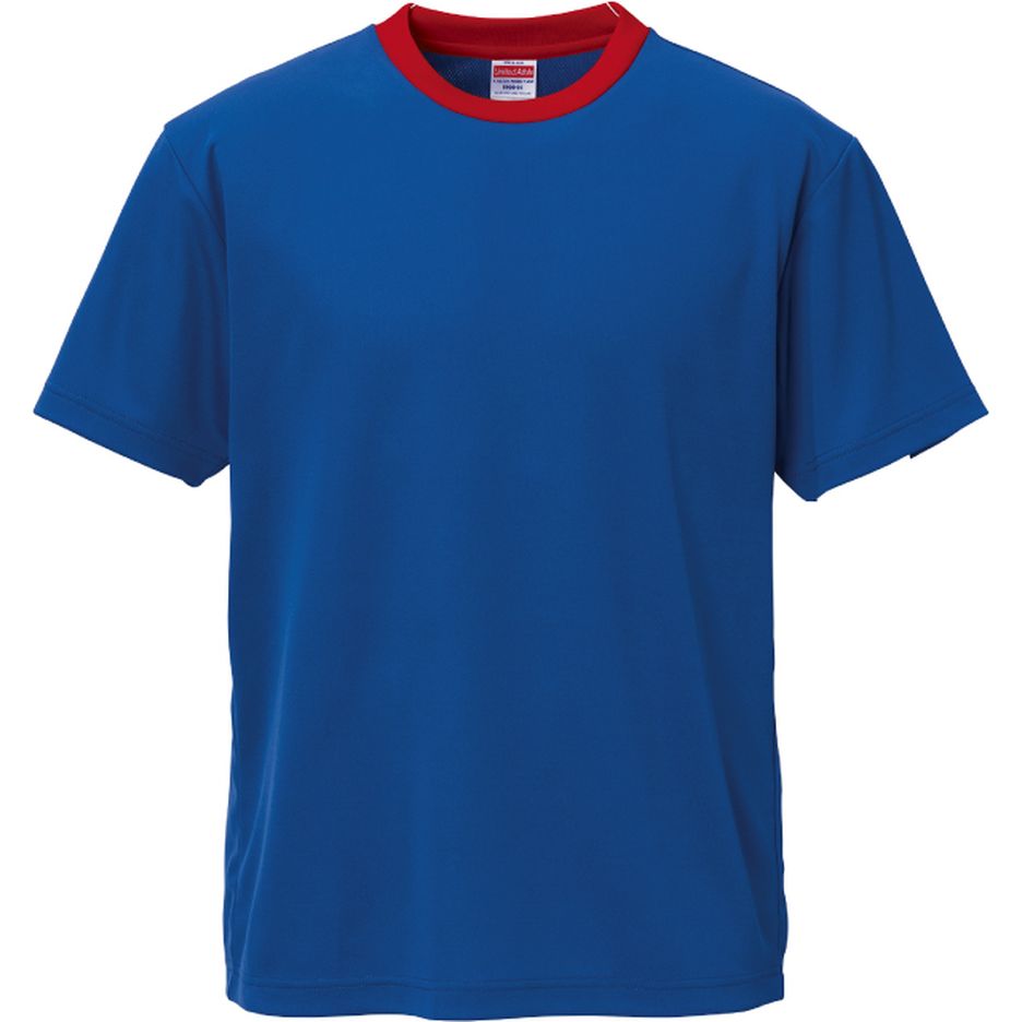 コバルトブルー/レッド｜ソフトドライTシャツ