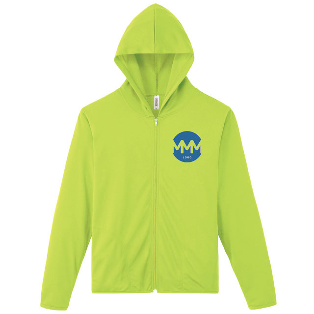 カラフルドライジップパーカー