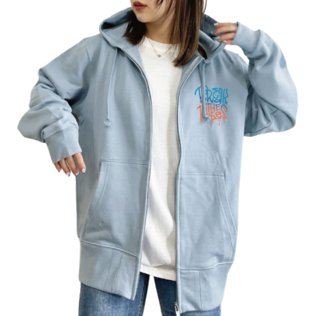 カラフルフードジップパーカーの商品画像