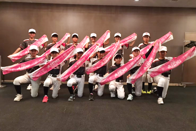 スマイルマフラータオルの作成事例